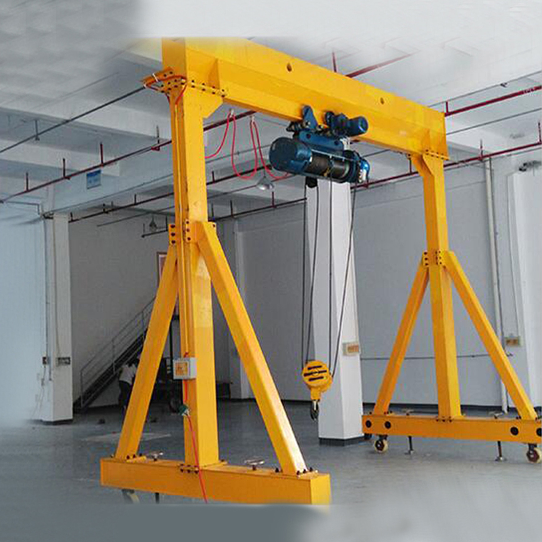 Portable Wheeled Gantry Crane With Driving Motor 8m Max Lifting Height