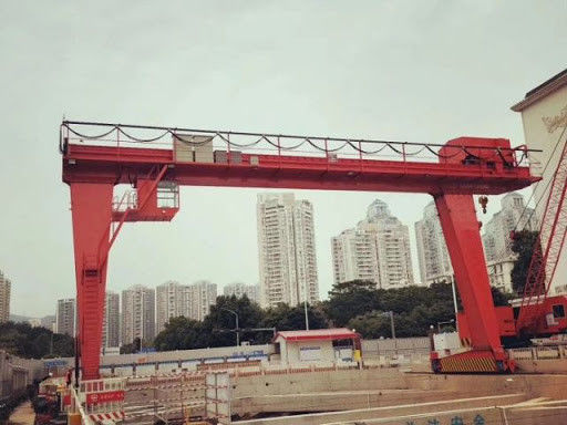 Workshop Outdoor L Type Single Girder Gantry Crane Rail Mounted