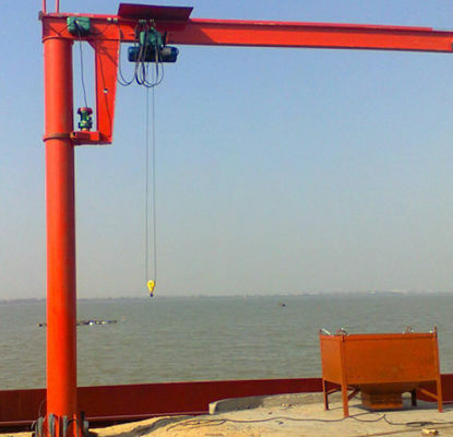 Luffing 270° Pillar Mounted Jib Crane Span 4.5m~6m