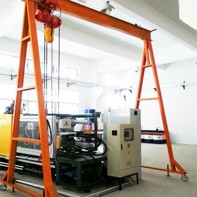 A Frame Small Portable Gantry Crane 3.2 Ton Rail Operation