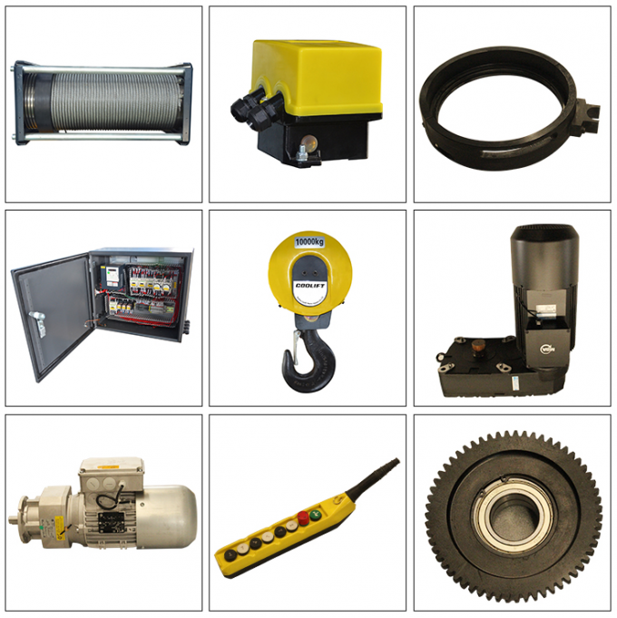 1 Ton 16 Ton Electric Low Headroom Trolley Hoist In