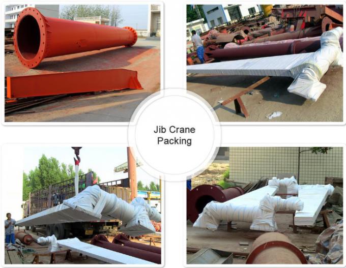 Compact Davit Pillar Mounted Jib Crane High Performance For Warehouse